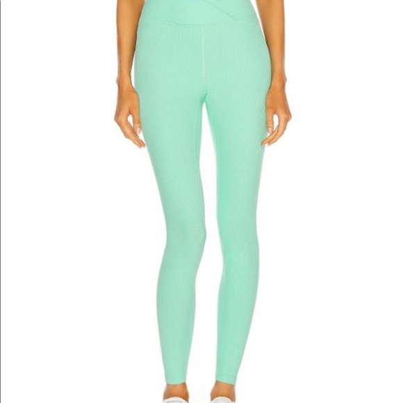 Year of Ours Mint Ribbed Leggings - Picture 4 of 11